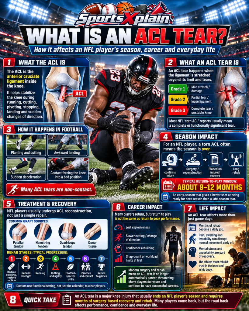 ACL Tear Explainer Infographic