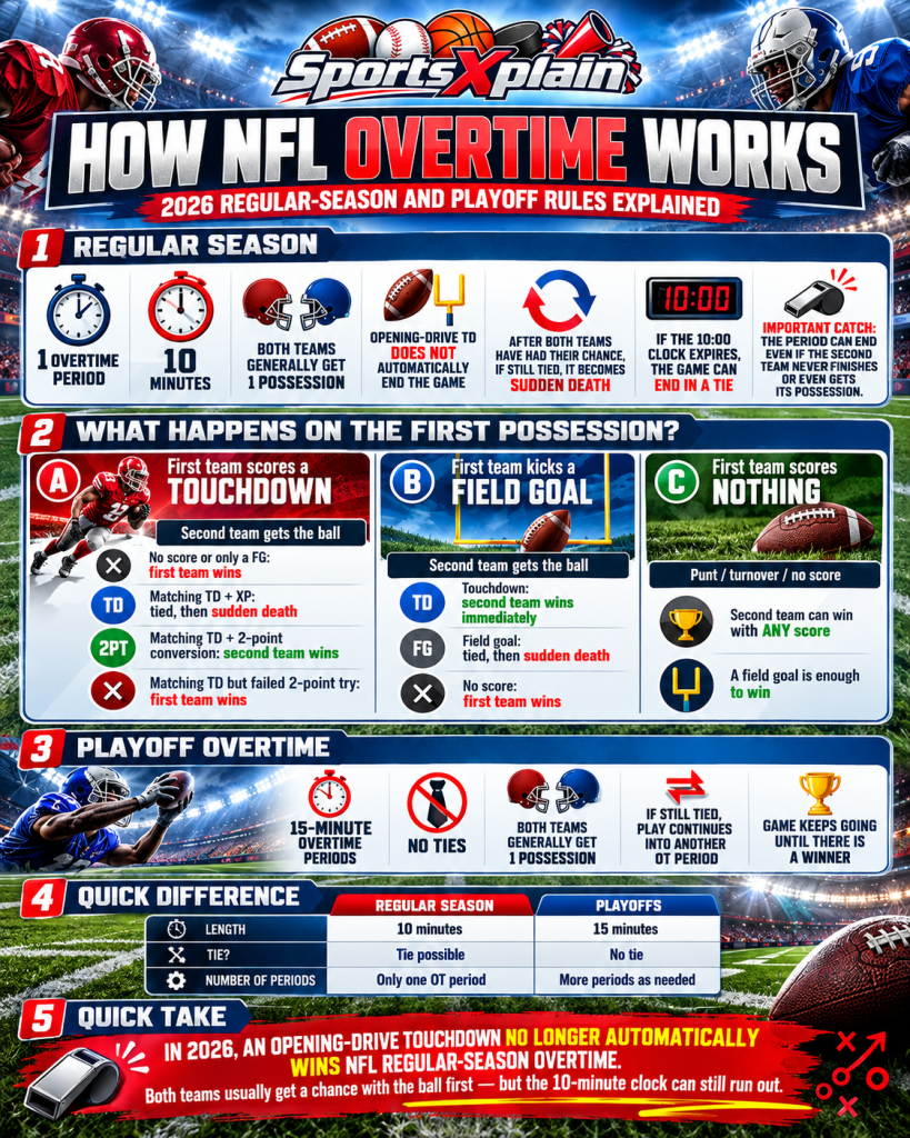 NFL 2026 Overtime Rules Explainer Infographic